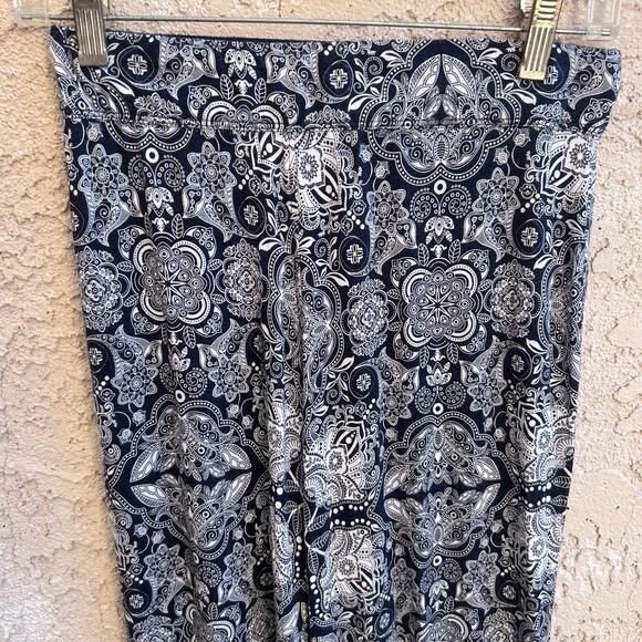 Max Edition Paisley Stretch Casual Pants Size Petite Small - Picture 4 of 5